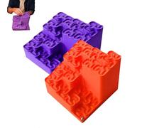 Hilbert Curve Marble Run imprimé en 3D, Piste de Boules fractales, Labyrinthe Fractal en Boucle sans Fin avec Billes d'acier, Jouet de Bureau mathématique Fractal et Art cinétique (2pc)