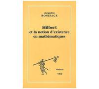 Hilbert Et La Notion D'existence En Mathématiques