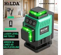HILDA 16/12 lignes niveau laser ligne verte SelfLeveling 360 horizontal et vertical super puissant faisceau vert niveau laser LS180-16 line