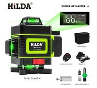 HILDA 16/12 lignes niveau laser ligne verte SelfLeveling 360 horizontal et vertical super puissant faisceau vert niveau laser LS155