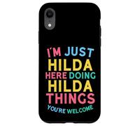 Hilda Here Doing Hilda Things Funny Hilda Name Coque pour iPhone XR