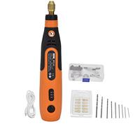 Hilda Tools Kit Meuleuse électrique Stylo à Découper Mini Perceuse sans Fil Vitesse Variable 3,6 V pour la Maison, les Sculptures D'œufs Finement Sculptées et les Bijoux