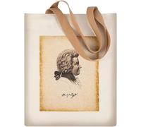 HilerPunk Sac fourre-tout réutilisable pour la musique, sac d'épicerie, sac à main avec portrait de musicien, sac à bandoulière de voyage en plein air, Portraits W.a.mozart, Large