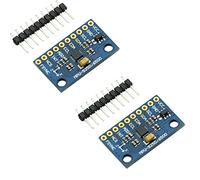 HiLetgo 2pcs MPU9250/6500 9-Axis 9 DOF 16 Bit Gyroscope Acceleration Magnetic Sensor 9-Axis Attitude +Gyro+Accelerator+Magnetometer Sensor Module IIC/SPI for Arduino GY-9250