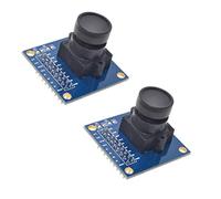 HiLetgo Lot de 2 pièces OV7670 640 x 480 0,3 Mega 300 KP VGA CMOS Camera Module I2C pour Arduino Arm FPGA