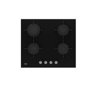 Beko Plaque de cuisson encastrable HILG 64220 S Gaz 4 zones Noir