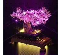 Hilighting Kit d'éclairage LED amélioré compatible avec le bonsaï Lego, comprend un ensemble de construction de fleurs de cerisier, décoration lumineuse compatible avec Lego 10281 (modèle non inclus)