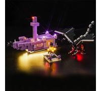 Hilighting Kit d'éclairage LED amélioré pour Lego Minecraft The Ender Dragon et End Ship Building, compatible avec Lego 21264, meilleur cadeau pour adultes (modèle non inclus)