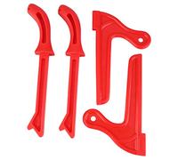Hililand 4pcs Bâtons Poussoirs en Plastique Poussoirs de Sécurité pour Travail du Bois Accessoires de Scie à Table Scie à Main Bâtons de Sécurité de Travail du Bois(Red)