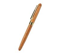Hilitand 1pc Stylo de Plume Calligraphie Art Stylo avec Poignée en Bamboo pour Écriture, Couleur Marron, 0.7mm-2.9mm(0.7mm)