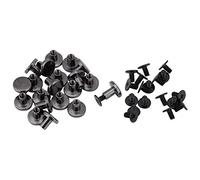 Hilitand 20/Sets Rivets en Laiton Tête Plate + Vis pour Bagages Cuir Artisanat 5mm 8mm Sangle Poignée Sac Ceinture Sangle Accessoires(5mm)