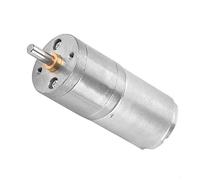 Hilitand DC Gear Motor 25mm Low Speed Metal Gear Motor DC 12V 25GA-370 pour serrure électronique (12V 1000RPM)
