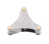 Hilitand Jauge de pas de vis en acier inoxydable, jauge de filetage 60 et 55 degrés, outil de mesure métrique + impérial (US (51 pièces)