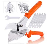 Hilitchi Cisaille multi-angle pour petits travaux et projets de bricolage avec 5 lames de rechange et clé