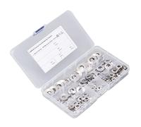 Hilitchi Lot de 128 Rondelles à Ressort Belleville en Acier Inoxydable, Assortiment de Rondelles Métriques M3 à M12