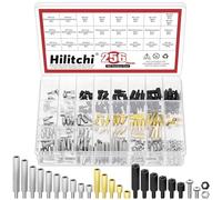 Hilitchi Lot de 256 vis d'entretoises hexagonales M3 mâle-femelle filetées en nylon plaqué zinc plaqué laiton pour carte mère PCB