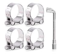 Hilitchi Lot de 4 colliers de serrage en T en acier inoxydable 304 très résistants pour tuyau, 44-47 mm