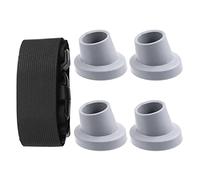 Hilitchi Lot de 5 pieds de rechange de 2,8 cm pour siège de salle de bain avec ceinture antidérapante et embouts en caoutchouc inclinés antidérapants pour chaise de douche