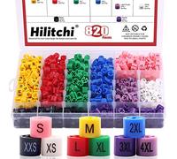 Hilitchi Lot de 820 marqueurs à code couleur pour cintres
