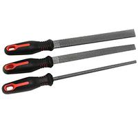 Hilka 69800113 200 mm Pro Craft Soft Grip fichier râpe en bois de - Argent (Lot de 3)