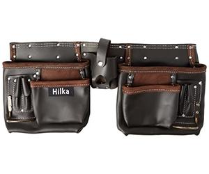 Hilka 77705002 résistante en cuir tanné à l'huile de ceinture à outils Double
