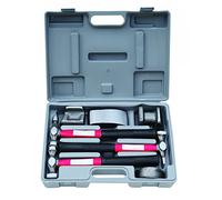 Hilka Tools 12750007 Pro Craft Kit de battage pour panneau Argenté 7 pièces