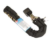 Hilka Tools 71150010 Cadenas et chaîne haute sécurité, noir, 1,5 m