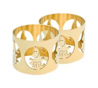 Hilke Collection Anneaux de serviette Hilke X Mumin Moominmamma lot de 2 Laiton