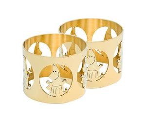 Hilke Collection Anneaux de serviette Hilke X Mumin Moominmamma lot de 2 Laiton