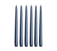 Hilke Collection Bougies Herrgård 30 cm lot de 6 Bleu-gris