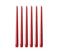 Hilke Collection Bougies Herrgård 30 cm lot de 6 Rouge éclatant