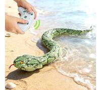 HILKKET Serpent Télécommandé, 64cm Serpent Python Radiocommandé, Jouet Farce RC Serpents Se déplace sur Le Sol et sur l'eau à 5 km/h, Jouets Aquatiques Enfant 3 Ans et +