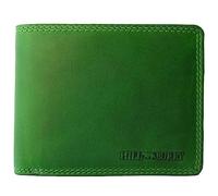 Hill Burry Portefeuille en cuir pour homme et femme - Protection RFID - Compartiment à monnaie - Porte-monnaie, paysage vert, 12 * 10 * 3, Classique