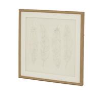 Hill Interiors - Impression encadrée style Plumes ALTA (HI5202)