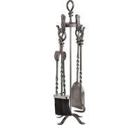 Hill Interiors - Kit d'outils pour cheminée (lot de 5) HI2409 (taille unique) (Gris clair)