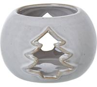 Hill Interiors - Porte-bougies à réchaud, céramique, arbre de Noël HI4858 (taille unique) (Blanc)