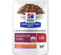 Hill’s Prescription Diet i/d Digestive Care Pâtée Pour Chaton Au Poulet Sachet 12x85g