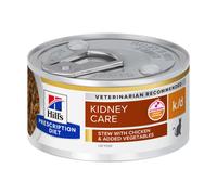 Hill’s Prescription Diet K/D Kidney boîtes (mijotés) pour chat au poulet et légumes ajoutés - 24x82g