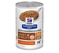 Hill’s Prescription Diet k/d Kidney + Mobility - Pâtée pour Chien au Poulet - 12 x boîte de 370 g