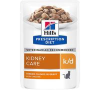 Hill’s Prescription Diet k/d Kidney Sachet Repas Pour Chat Au Poulet 12x85g