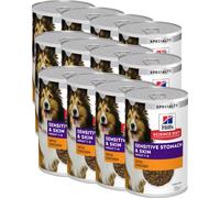 Hill’s Science Plan Sensitive Stomach & Skin Pâtée Pour Chien Adulte Au Poulet 12x370g