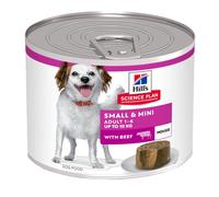 Hill’s Science Plan Small & Mini - Mousse pour Chien Adulte au Bœuf - Petite et très Petite Races - Boite 12x200g