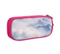 Hill Station Trousse à crayons avec fermeture éclair lisse, grande trousse à crayons portable, trousse de rangement pour fournitures scolaires, trousse de maquillage, rose, Taille unique, Trousse de