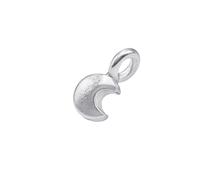 Hill Tribe Breloque Croissant de Lune en Argent pour Boucles d'oreilles soufflées - Breloques célestes pour Bracelets et Colliers - Petit Pendentif en Argent Pur 999 - Fournitures de Fabrication