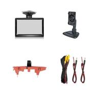 HILLAR Caméra De Recul pour Citroen pour Berlingo Moniteur De Voiture 5 Pouces avec Ventouse Et Support, avec Caméra De Feu Stop Caméra Arrière