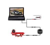 HILLAR Caméra De Recul pour Opel pour Vivaro 2014 Feu Stop De Voiture avec Vision Nocturne Et Caméra De Recul avec Écran De 4,3 Pouces Caméra Arrière(Foldingdisplaycamera)