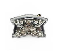 HILLAR Feu arrière moto Pour KAWASAKI Pour Z900 Pour Z650 Pour Ninja 650 2017 2018 2019 Feu Arrière Clignotant Clignotant Lampe LED Intégrée Frein Feux Arriere Moto(Clear)