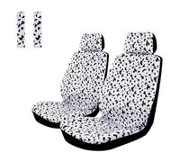 HILLAR Housses De Siège Auto Universelles À Dossier Haut,2 Sièges Avant en Tissu Rayé Coloré avec 2 Coussinets De Ceinture De Sécurité Housses De Siège(C)