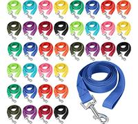 Hillban Lot de 36 laisses pour Chien en Vrac - 1,5 m - Multicolore - pour Dressage de Chiot - Corde en Nylon pour Chiens de Petite et Moyenne Taille - Agilité, Cour, Camping, Jeu dans Le Jardin (12