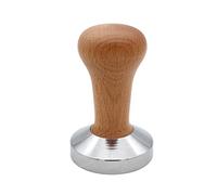 Hillento sabotage café, inviolable café en bois, falsifier espresso 58mm base en acier inoxydable avec poignée en bois massif, les fournitures d'atelier de café, des outils de barista